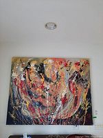 Front view of entire painting on wall