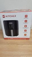 Photo of second boxed Kitcher air fryer showing identical box and features as first.