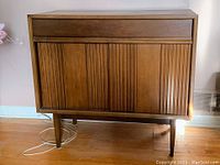 Front view with sliding doors closed