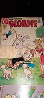 Front cover of Blondie vintage comic book showing characters and 15 cent cover price