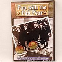 Front cover of the DVD showing The Beatles walking outdoors, with the title 'Fun With the Fab Four'.