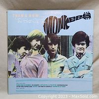 Front cover of the vinyl album showing the four members of The Monkees and album title.