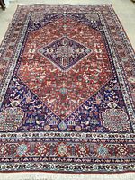 Overall view of full carpet laid flat