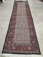 Full view of entire runner showing overall pattern, borders and dimensions
