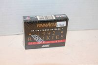 Front view of sealed 1992 Pinnacle 30 Glossy Player Card Set box with original shrink wrap intact.