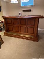 Full front view of bar unit in room