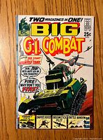 Front cover image of G.I. Combat #147 comic book showing colorful wartime tank and soldier illustration with comic title and price.