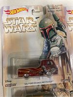 Hot Wheels Star Wars '60s Ford Econoline Pickup in original packaging featuring Boba Fett artwork