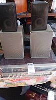 Overall view of receiver and all four speakers