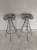 Front view of both stools
