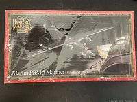 Front view of the boxed Martin PBM-5 Mariner model kit, showing aircraft illustration and series branding.