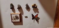 Front view of all animal magnets arranged on a white surface showing variety in size and styles