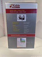 Front of box showing product name, usage, and safety recommendations in English and Spanish.