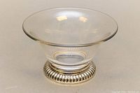 Crystal bowl showing smooth clear glass and shape.