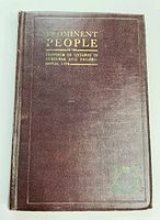 Front cover of the 1925 book 'Prominent People of the Province of Ontario' showing title in gold embossed text on maroon cover.