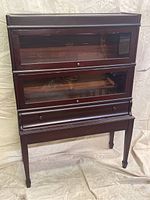 Front view of three-tier barrister bookcase