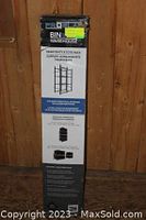 Box of Pro Warehouse heavy-duty 8 tote rack showing name and description.