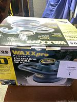 Box of the Vector WAXXpro 10-inch waxer polisher showing branding and product details