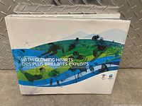 Front cover of the book showing the title 'With Glowing Hearts' with images of Winter Olympic athletes and graphic design in blue and green.