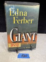Front view of the book 'Giant' by Edna Ferber showing dust jacket with title and author name.