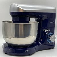 Side view of Elegant Life stand mixer showing stainless steel bowl and control panel.