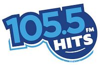105.5 Hits FM logo graphic