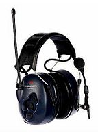 Front angled view showing right earcup with control buttons, microphone boom and antenna