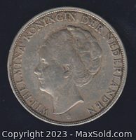 Obverse side showing Queen Wilhelmina portrait and inscription