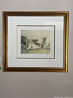 Full view of the framed print showing the artwork and frame.