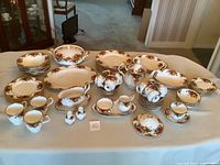 Full layout of all pieces on table