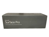 Photo of the unopened Microsoft Surface Pro Docking Station box showing product branding and condition of packaging.