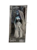 Front view of sealed Corpse Bride doll in original packaging