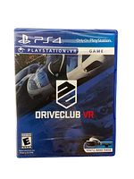 Front of sealed Driveclub VR game case for PS4 showing branding and ESRB rating