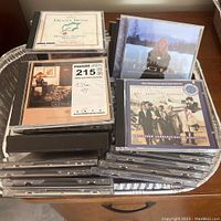 Photo showing a collection of about 20 CDs including Diana Ross and Dave Stahl Band, Jazz and Musical titles.