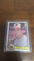 Front of 1982 Cal Ripken Jr. Donruss rookie card showing player portrait and branding.