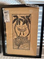 Framed limited edition print numbered 19/20 with visible label and frame dimensions tag.