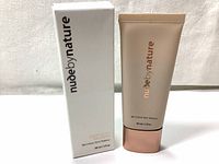 Front view of Nude By Nature Sheer Glow BB Cream 30ml with original box showing brand and product details.
