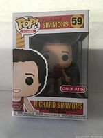 Front of the Richard Simmons Pop Icons figure box showing character image, series number 59, and Target exclusive sticker.
