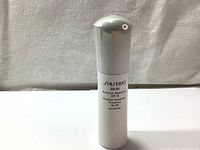 Front view of sealed Shiseido Ibuki Protective Moisturizer bottle showing branding and SPF 18 labeling.
