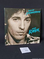 Front view of Bruce Springsteen The River album jacket showing cover art face close-up.