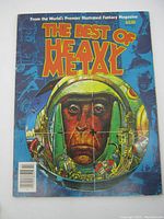 Front cover of The Best of Heavy Metal Magazine issue showing colorful sci-fi astronaut illustration and magazine title.