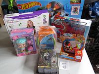Photo showing full lot front view with all items in packaging.