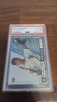 Front view of the 1994 Upper Deck Derek Jeter rookie card graded PSA 6 with label showing EX-MT 6 condition.