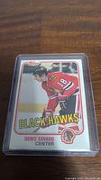 Front of the Denis Savard rookie card showing player image, team, and position