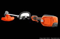 Husqvarna 220iL string trimmer with 40V battery attached