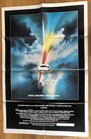 Superman 1978 original one sheet movie poster showing iconic superhero emblem with tagline.