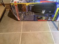 Image showing the power washer box with 1350 PSI rating and product visuals.