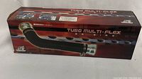Single boxed Tubo Multi-Flex engine pipe showing front and side of packaging with product image and branding.