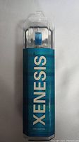 Single bulb in factory packaging showing 'Xenesis' brand and 'Tru-Match' labeling with blue-tinted glass bulb inside clear plastic case.