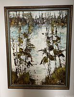 Full view of framed oil painting showing subject, frame and overall condition
